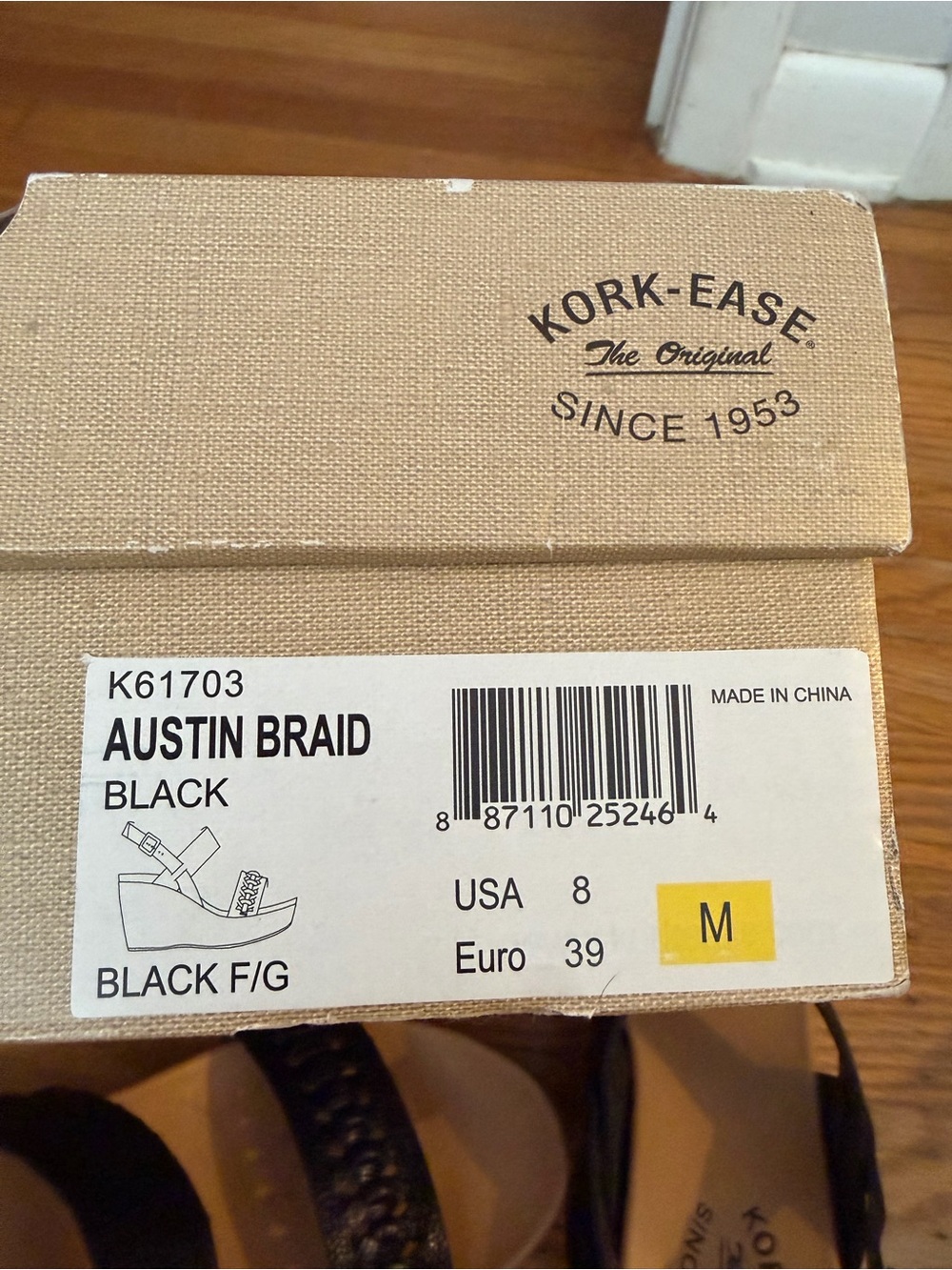 Kork-Ease Austin Braid Wedge Sandals - 8 - Picture 8 of 8